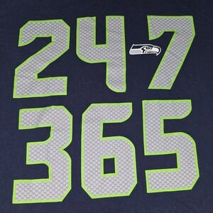 Seattle Seahawks NFL Team Apparel Nike Shirt Men's Size Medium 24/7 365 Marshawn